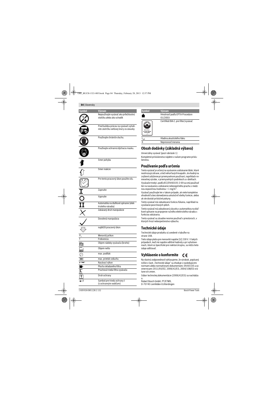 Bosch GAS 20 L SFC Professional User Manual | Page 84 / 184