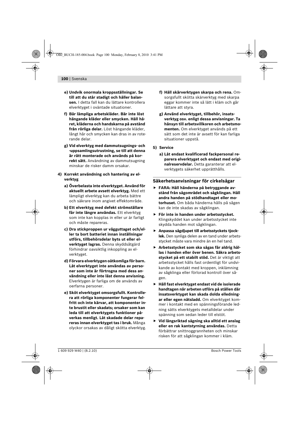 Bosch GKS 160 Professional User Manual | Page 100 / 333