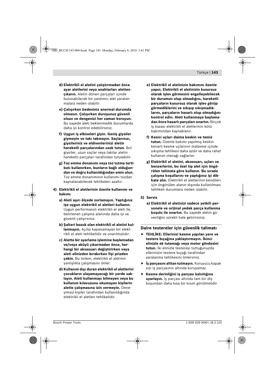 Bosch GKS 160 Professional User Manual | Page 143 / 333