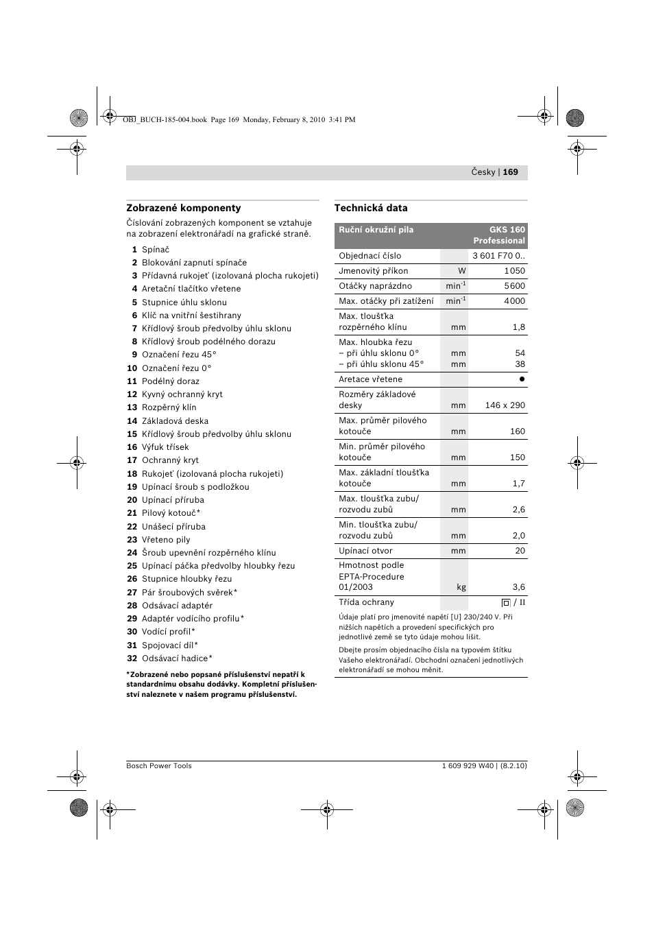 Bosch GKS 160 Professional User Manual | Page 169 / 333