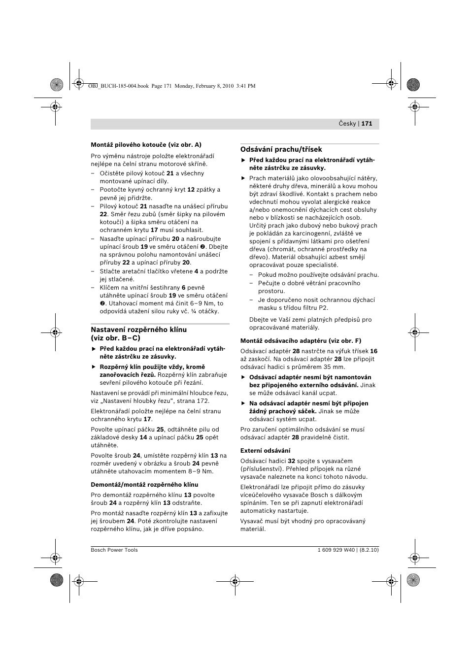 Bosch GKS 160 Professional User Manual | Page 171 / 333