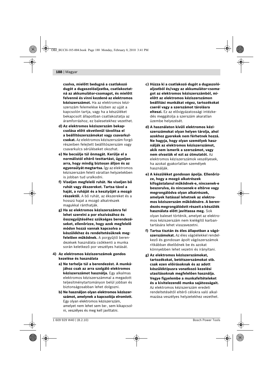 Bosch GKS 160 Professional User Manual | Page 188 / 333