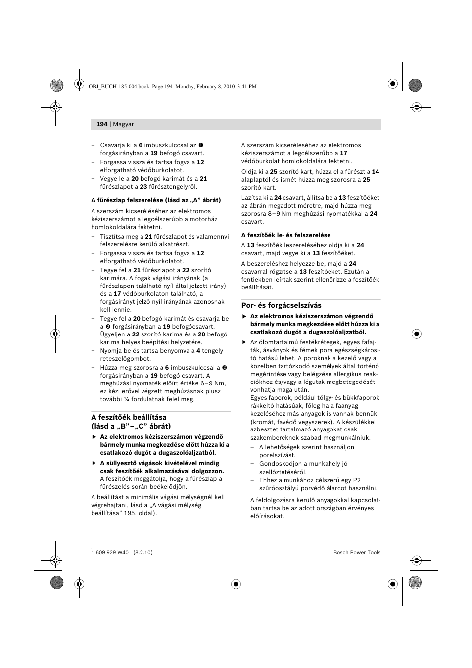 Bosch GKS 160 Professional User Manual | Page 194 / 333