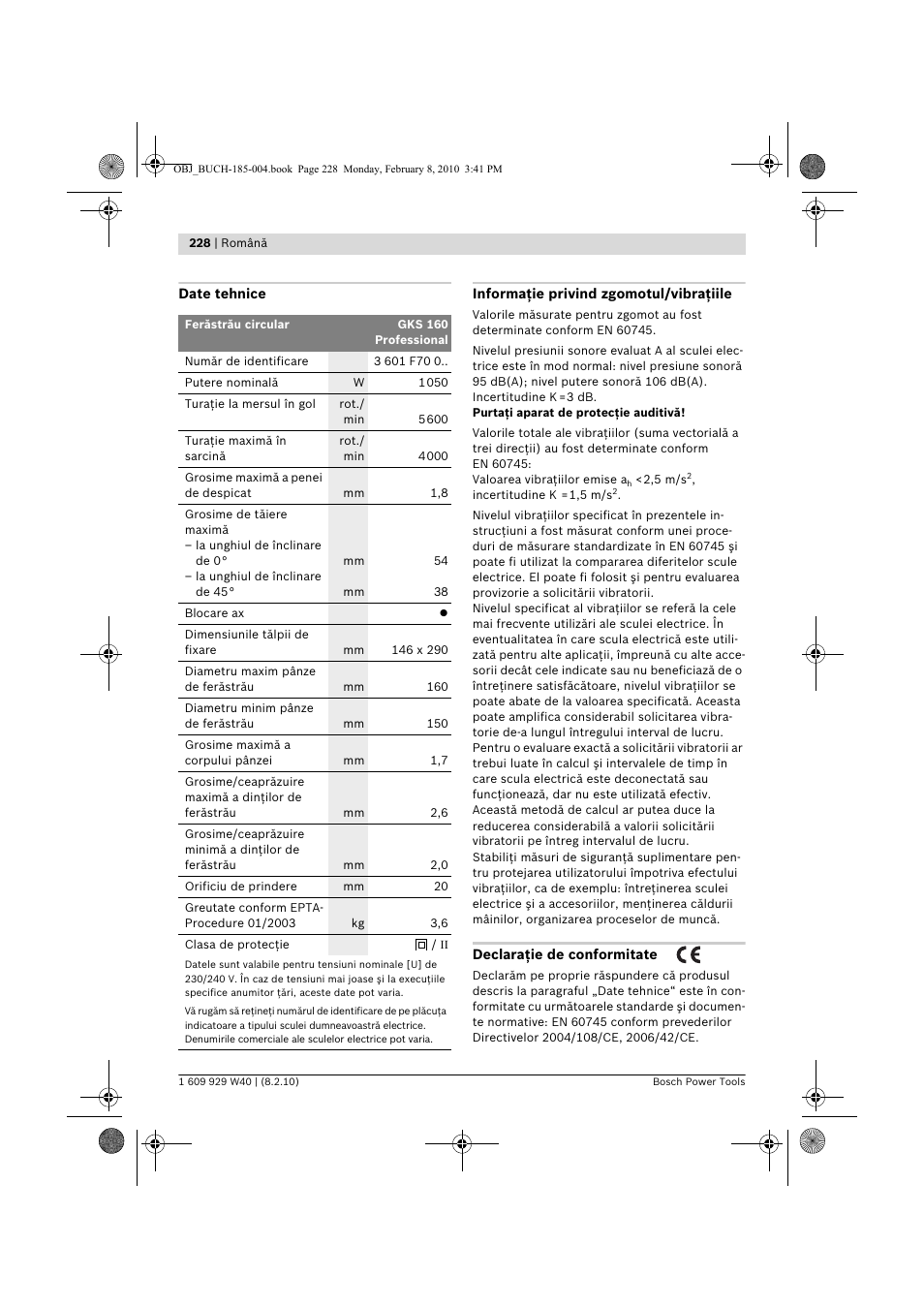 Bosch GKS 160 Professional User Manual | Page 228 / 333