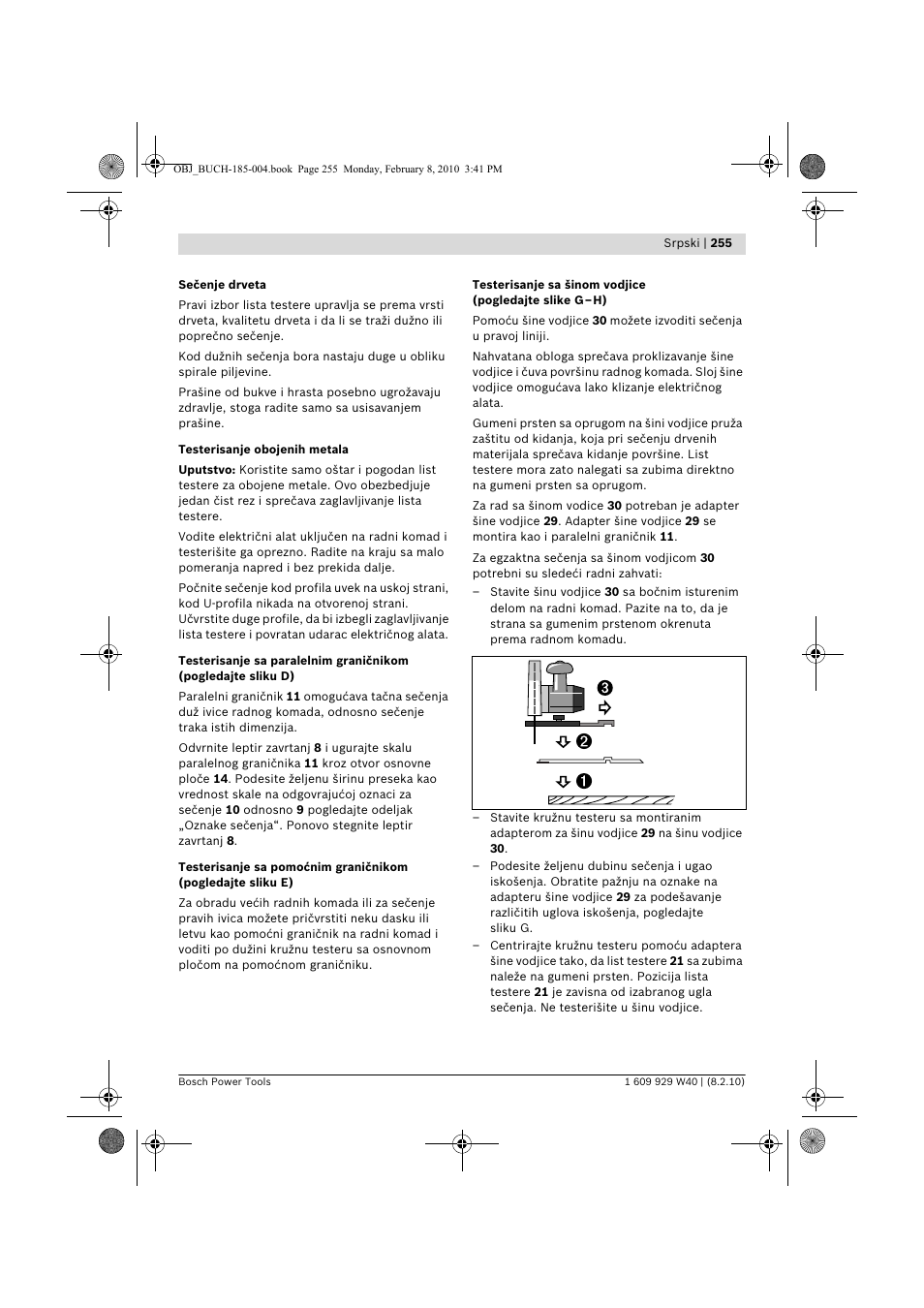 Bosch GKS 160 Professional User Manual | Page 255 / 333