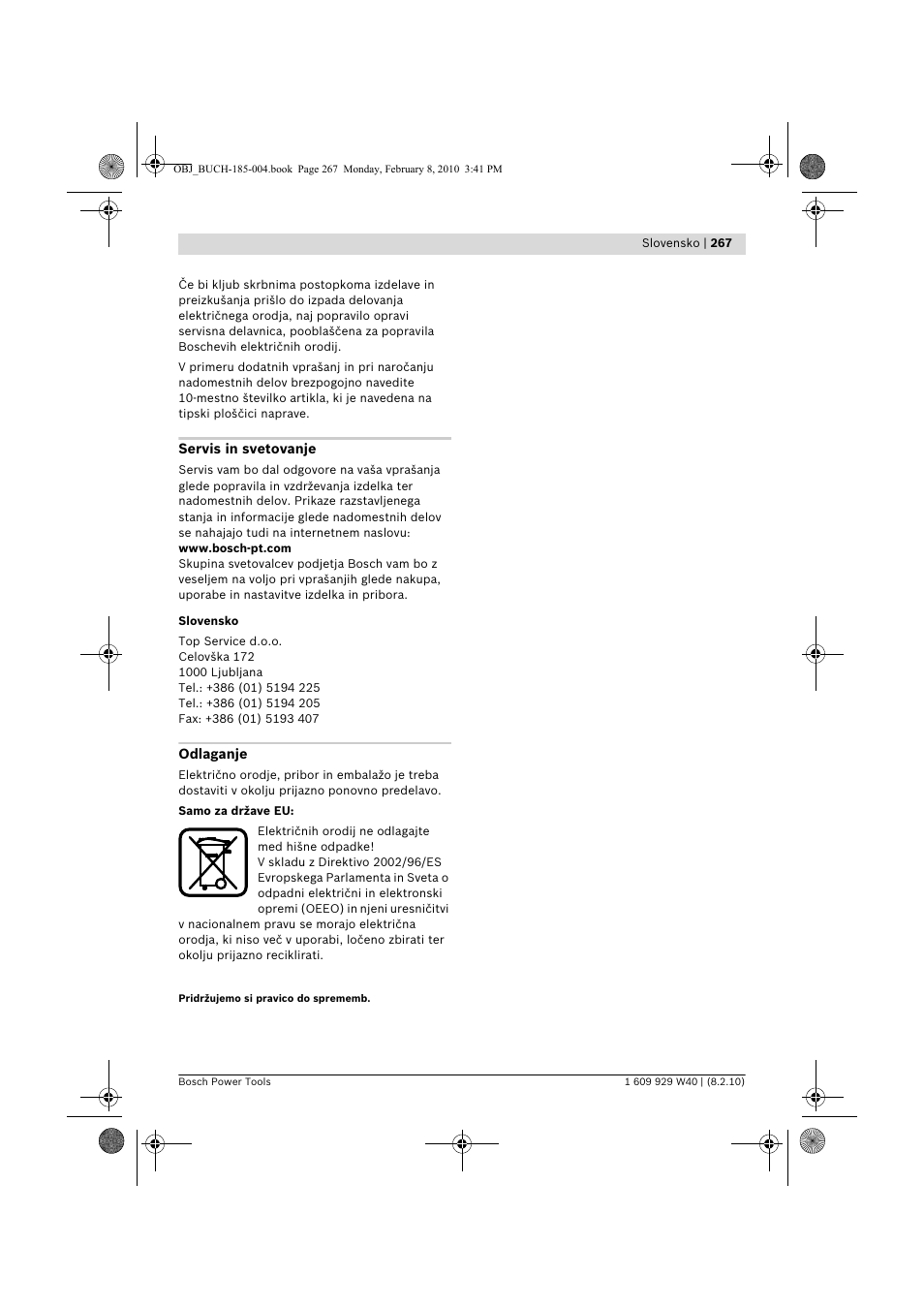 Bosch GKS 160 Professional User Manual | Page 267 / 333