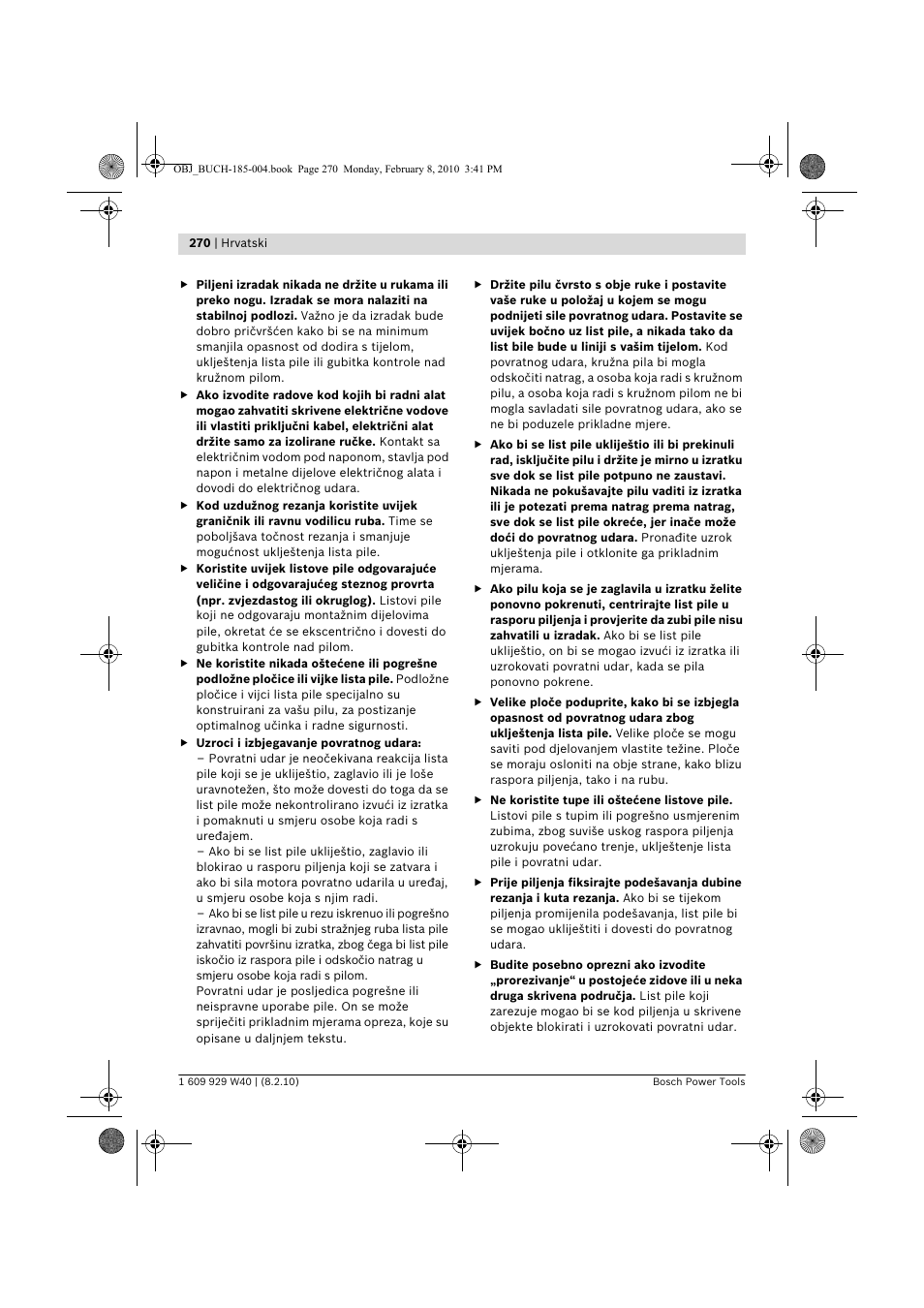 Bosch GKS 160 Professional User Manual | Page 270 / 333