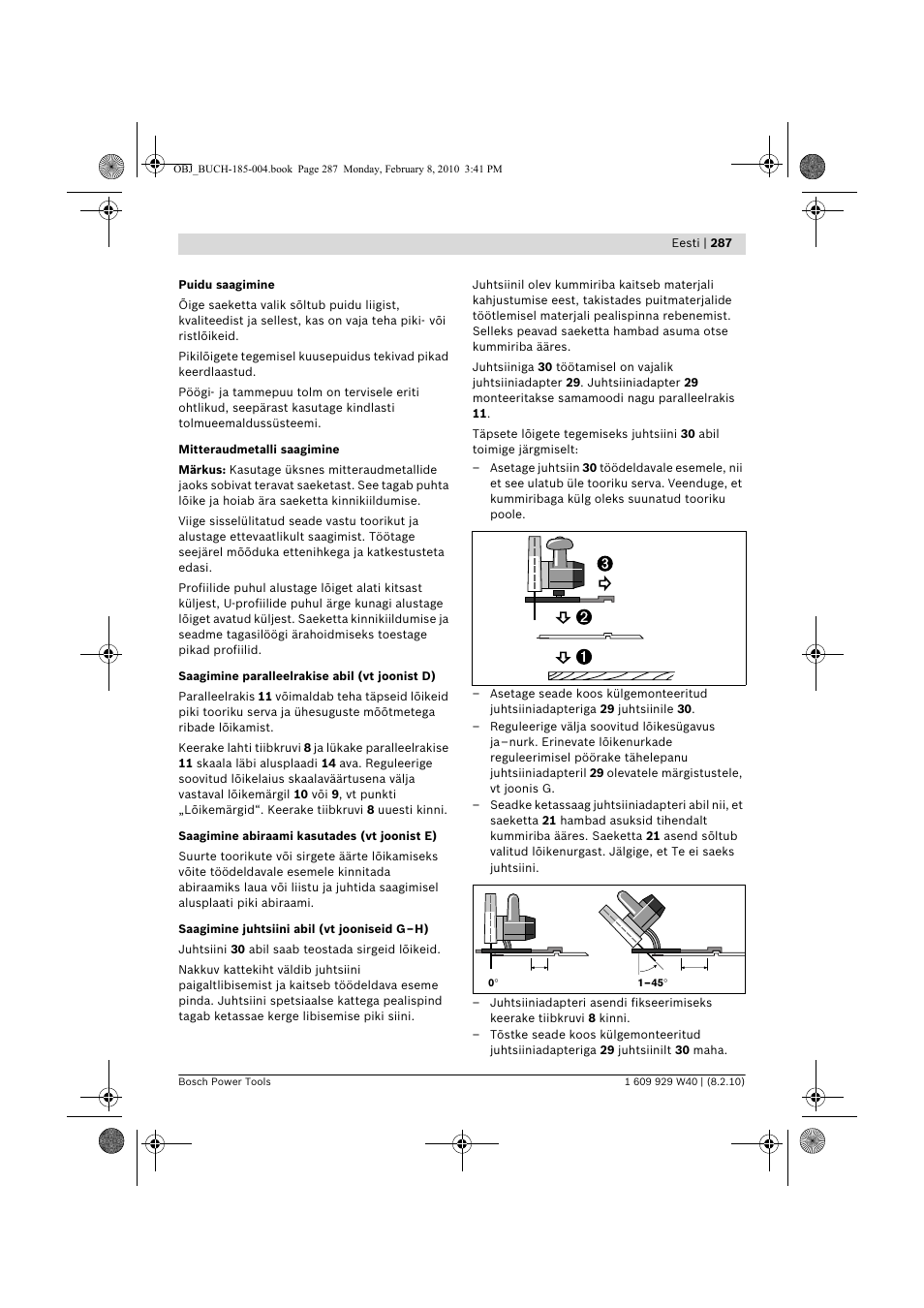 Bosch GKS 160 Professional User Manual | Page 287 / 333