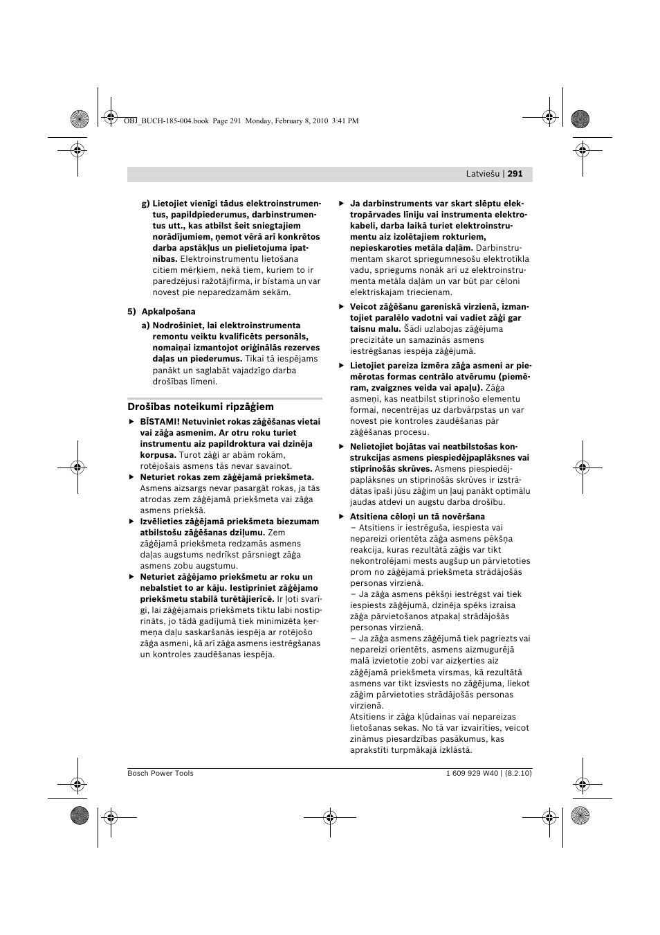 Bosch GKS 160 Professional User Manual | Page 291 / 333