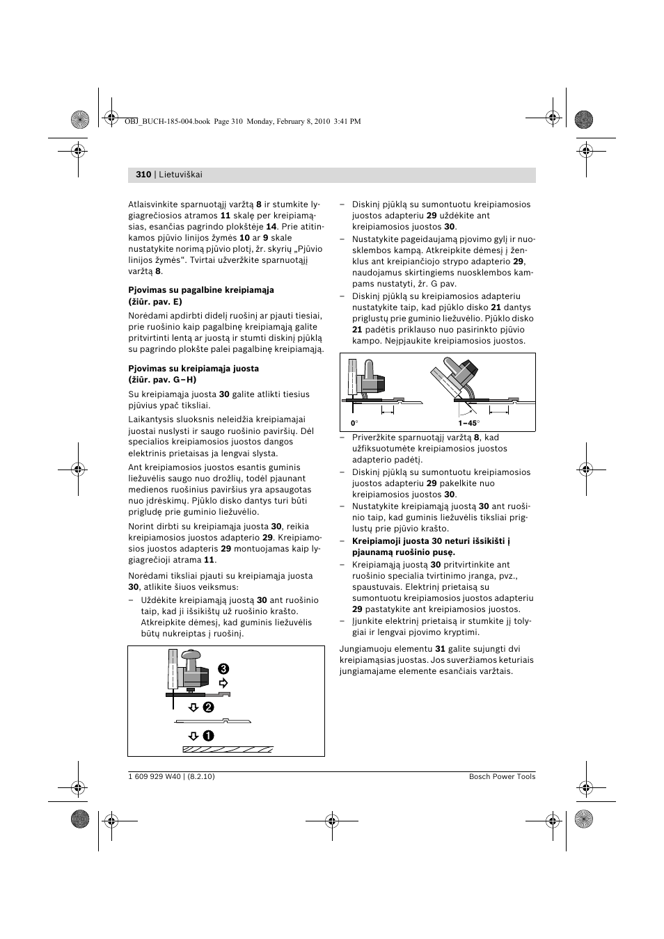 Bosch GKS 160 Professional User Manual | Page 310 / 333