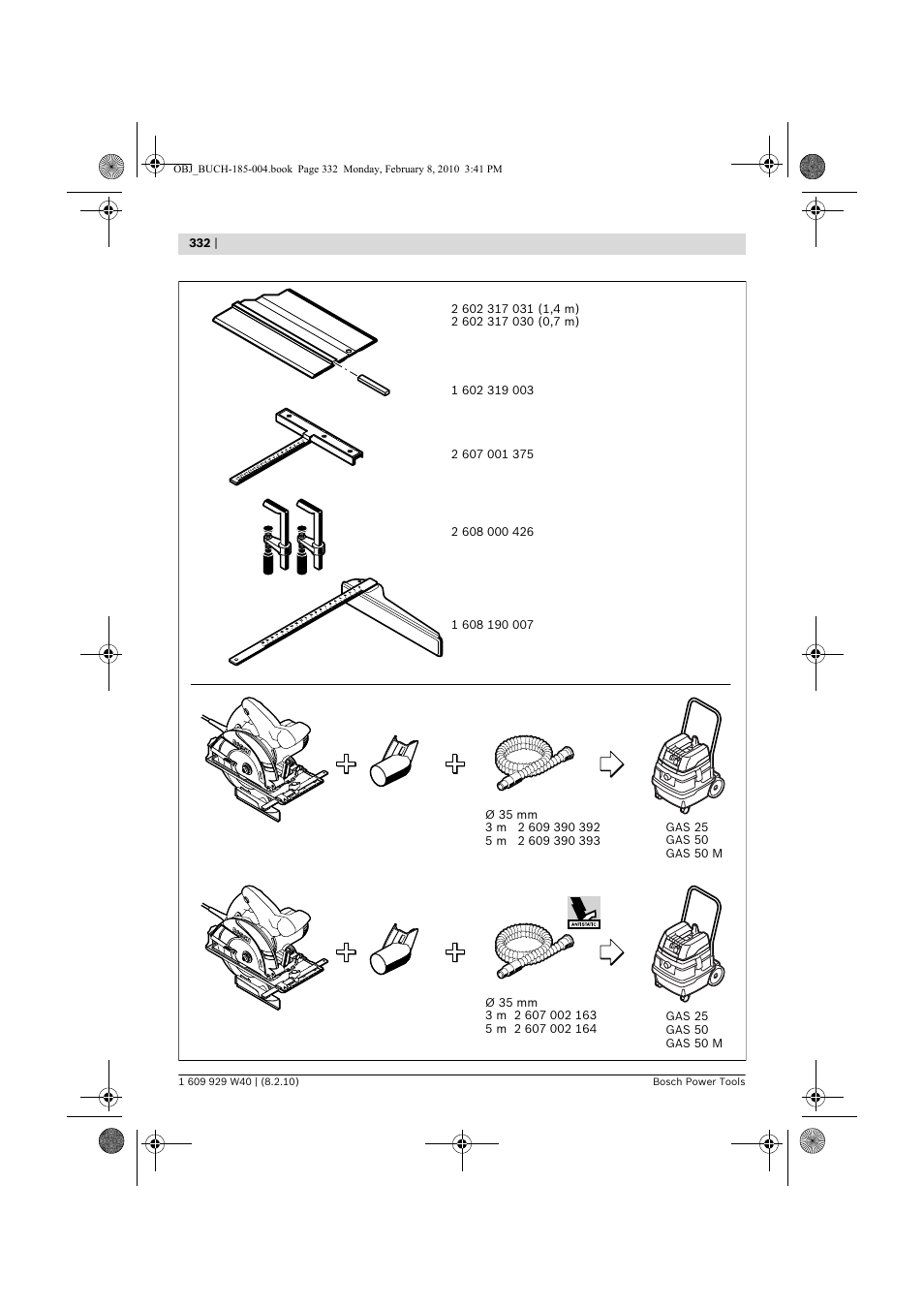 Bosch GKS 160 Professional User Manual | Page 332 / 333