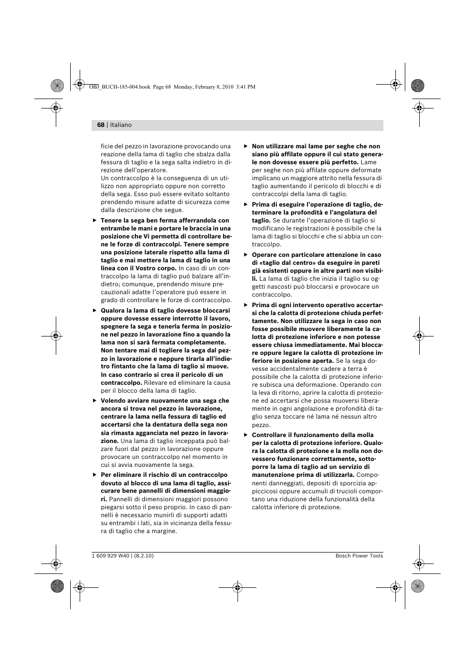 Bosch GKS 160 Professional User Manual | Page 68 / 333