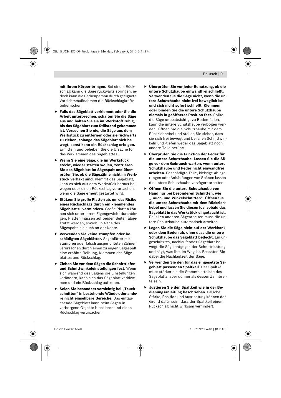 Bosch GKS 160 Professional User Manual | Page 9 / 333