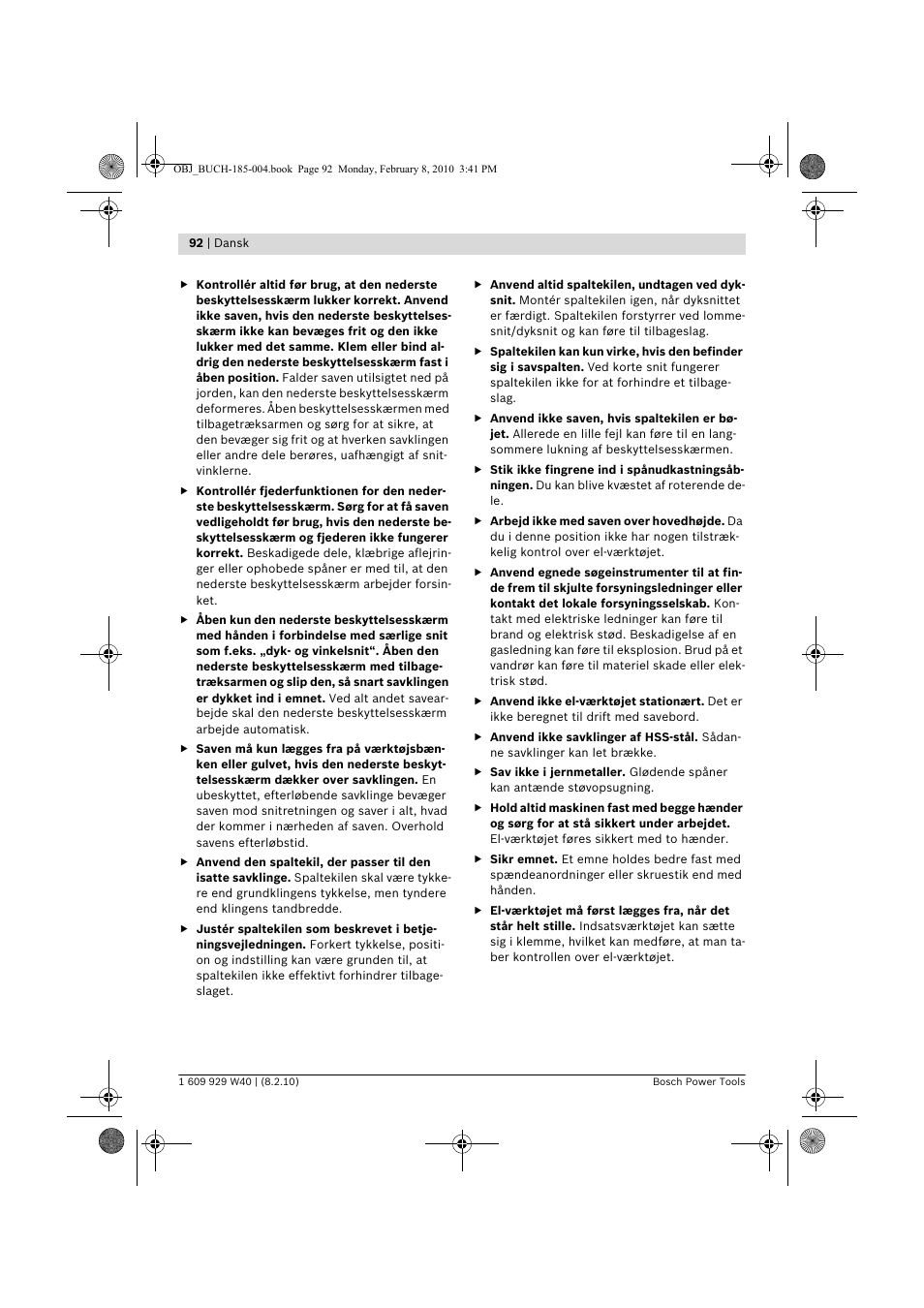 Bosch GKS 160 Professional User Manual | Page 92 / 333