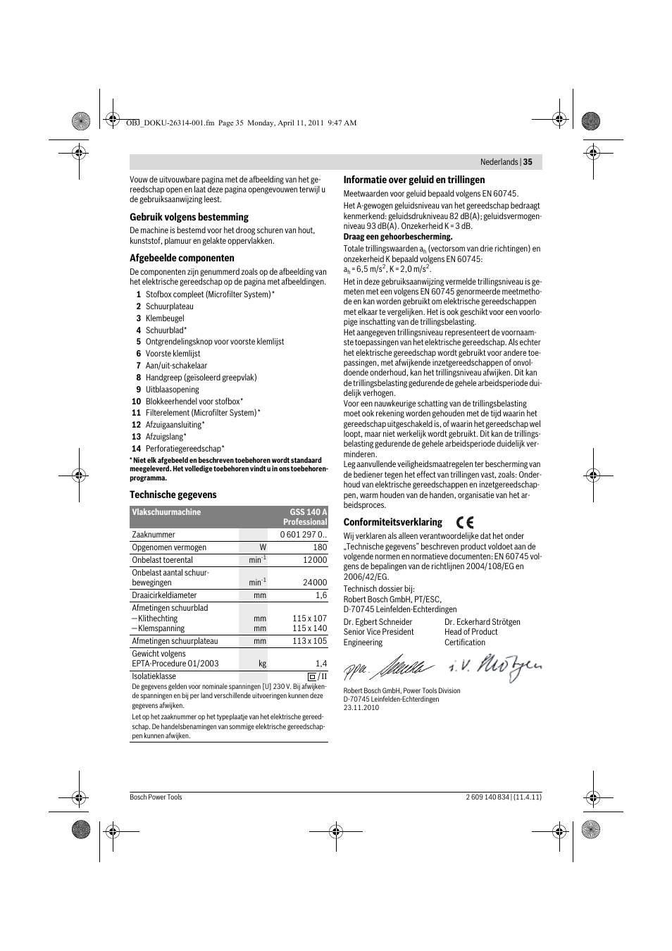 Bosch GSS 140 A Professional User Manual | Page 35 / 132