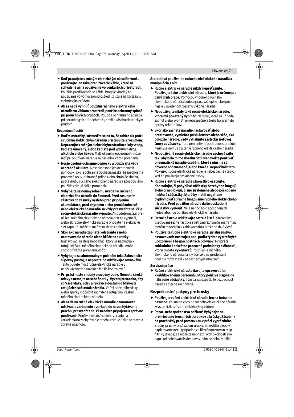 Bosch GSS 140 A Professional User Manual | Page 71 / 132