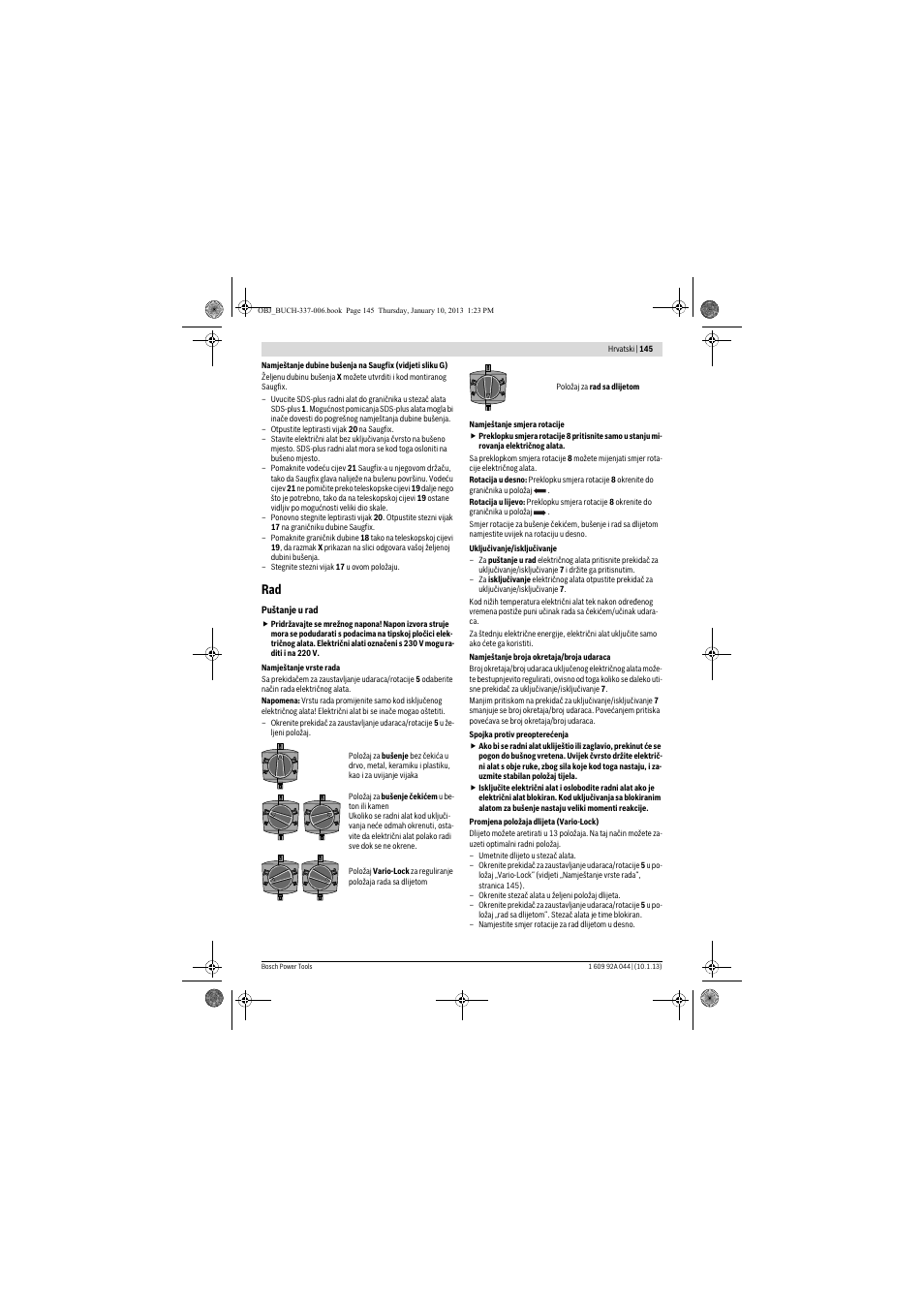 Bosch GBH 4-32 DFR Professional User Manual | Page 145 / 177