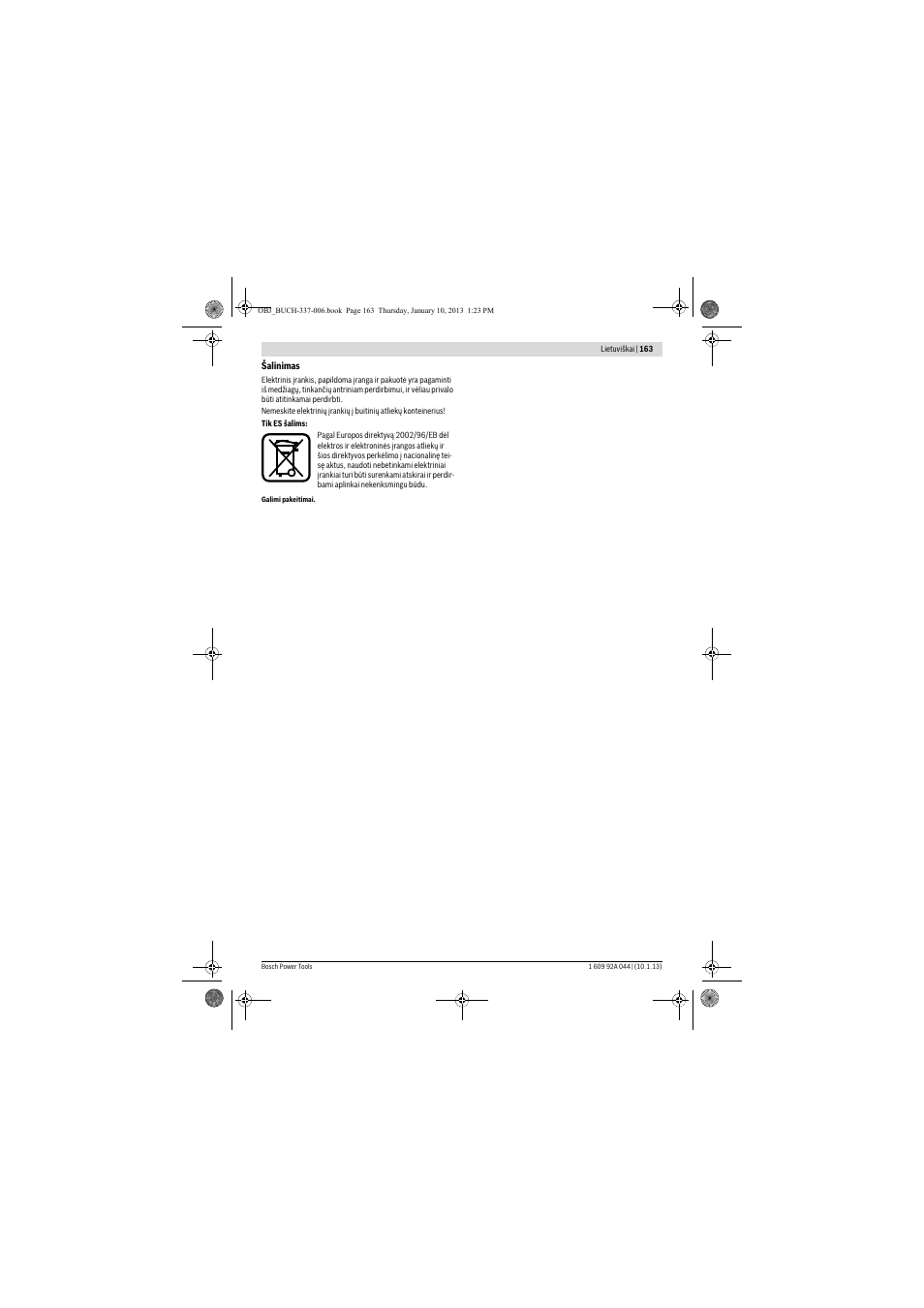 Bosch GBH 4-32 DFR Professional User Manual | Page 163 / 177