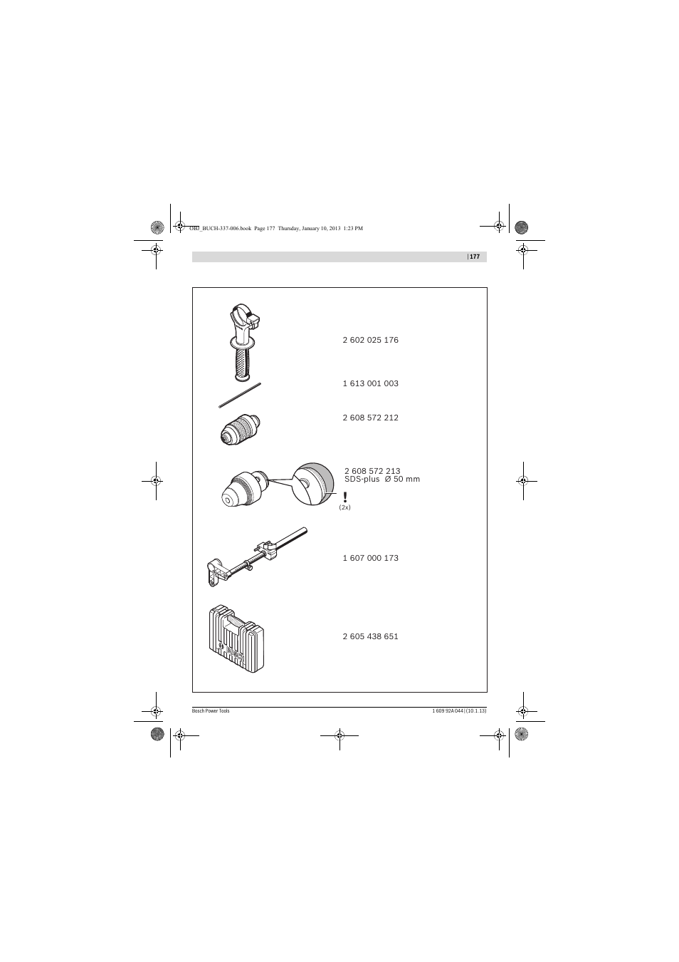 Bosch GBH 4-32 DFR Professional User Manual | Page 177 / 177