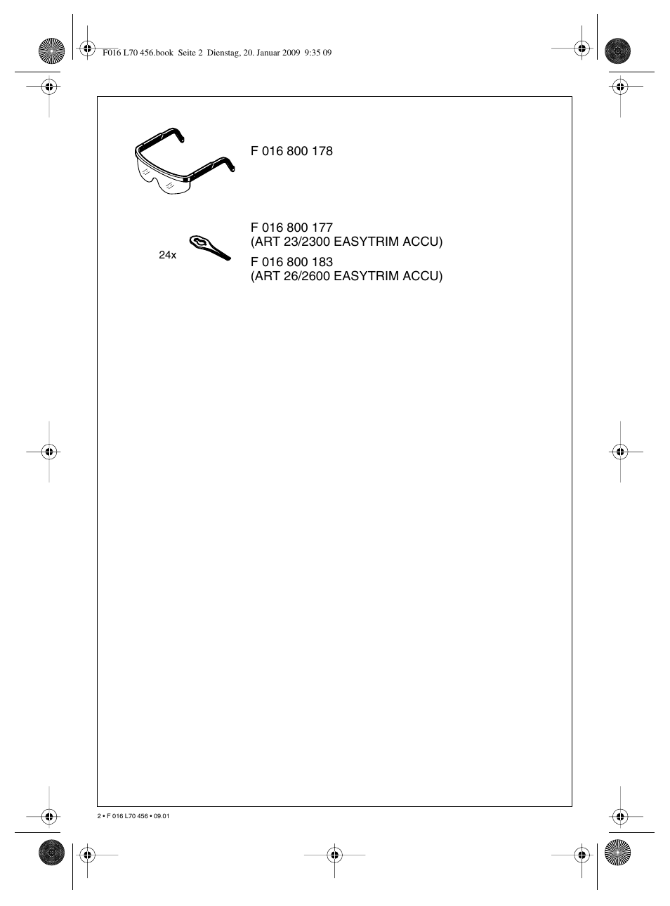 Bosch ART EASYTRIM Accu User Manual | Page 2 / 171