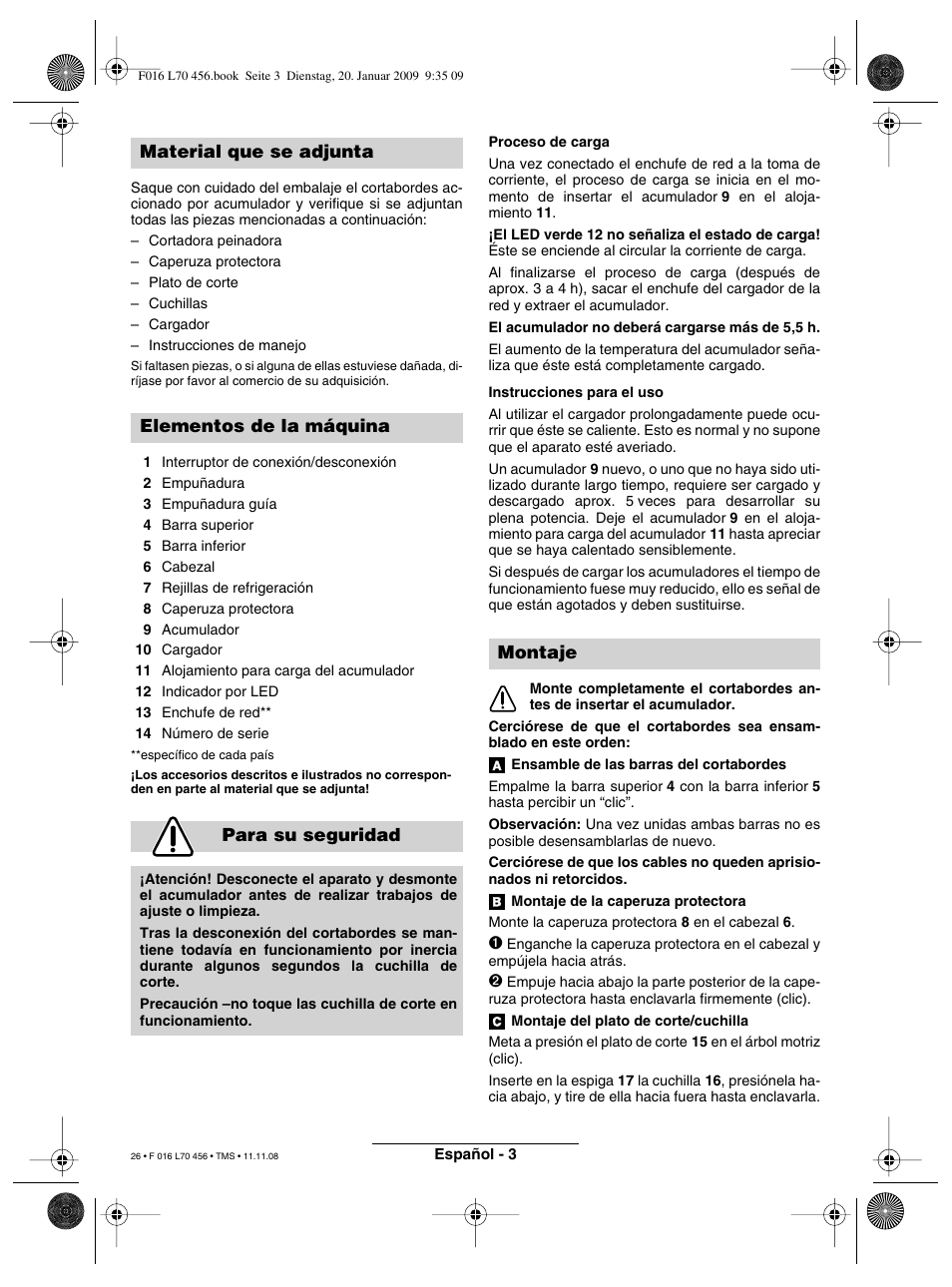 Montaje | Bosch ART EASYTRIM Accu User Manual | Page 26 / 171