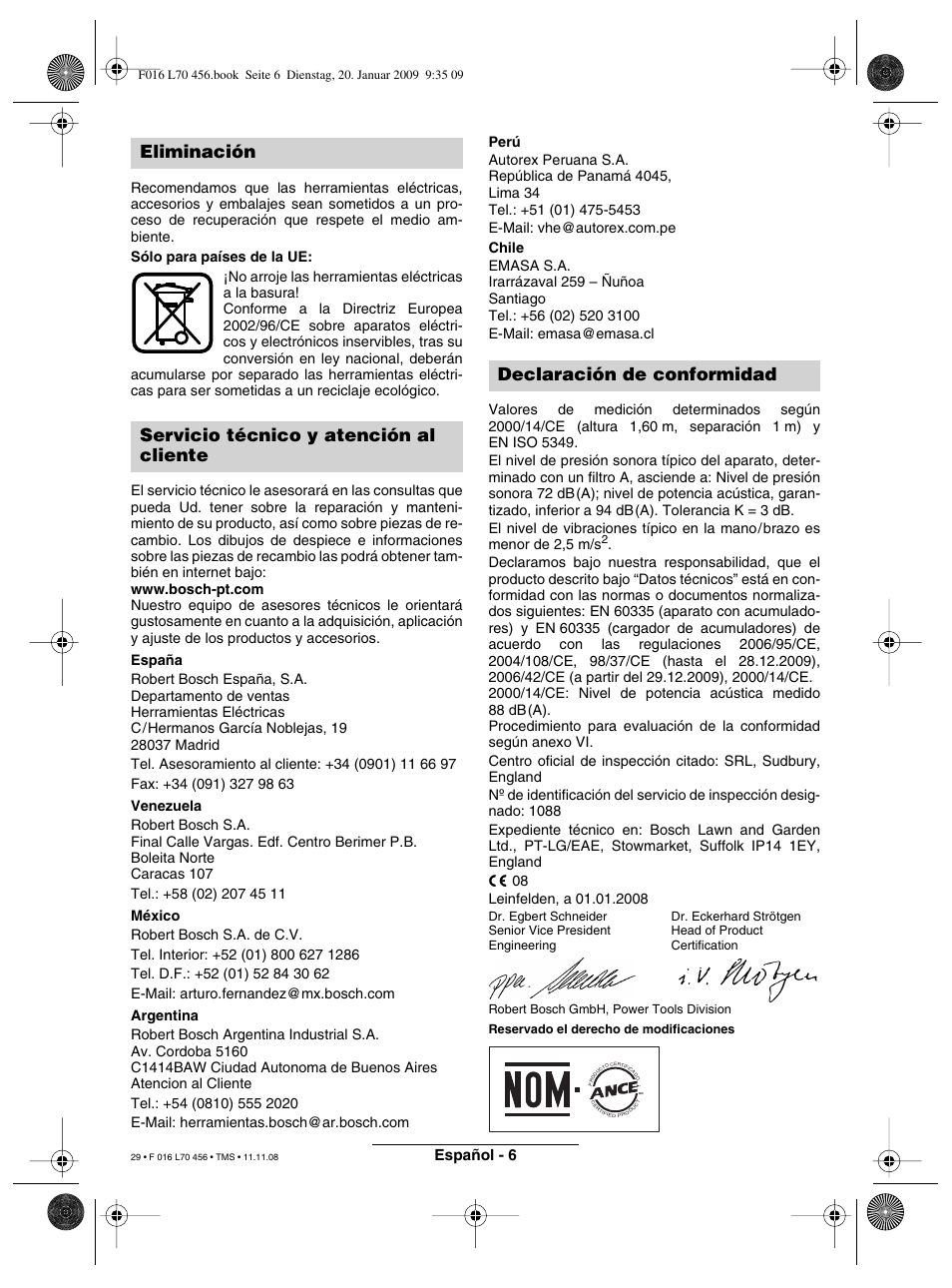 Español - 6 | Bosch ART EASYTRIM Accu User Manual | Page 29 / 171