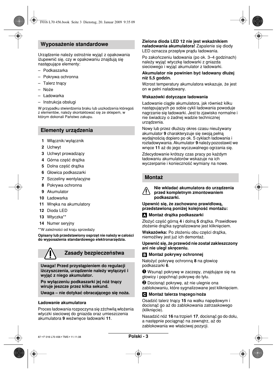 Monta | Bosch ART EASYTRIM Accu User Manual | Page 87 / 171