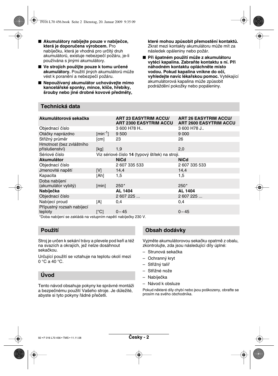 Bosch ART EASYTRIM Accu User Manual | Page 92 / 171