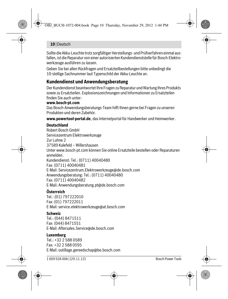 Bosch GLI 10,8 V-LI Professional User Manual | Page 10 / 177