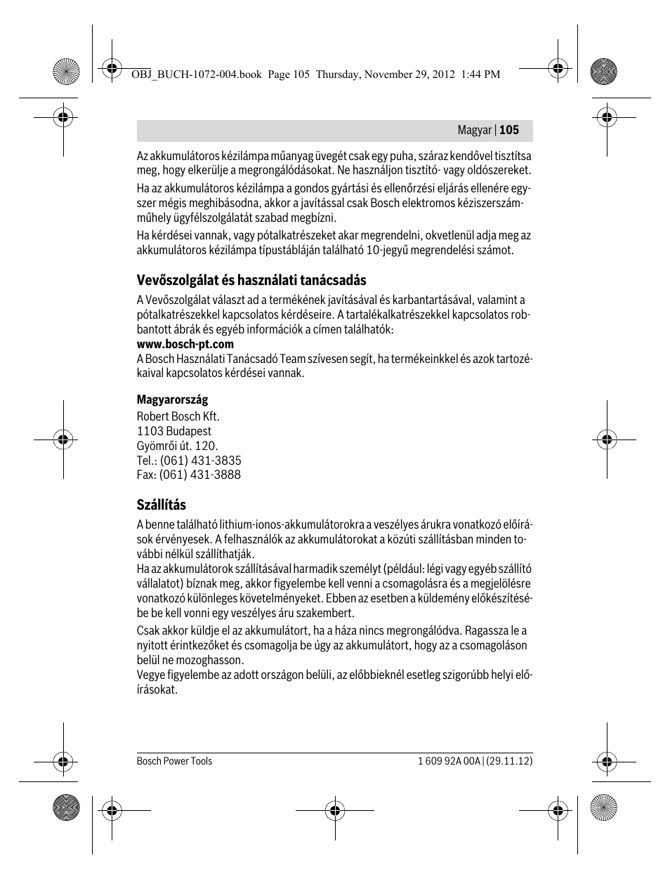 Bosch GLI 10,8 V-LI Professional User Manual | Page 105 / 177