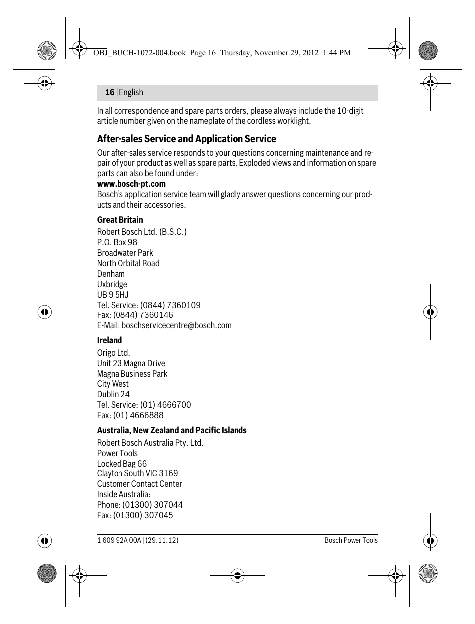 Bosch GLI 10,8 V-LI Professional User Manual | Page 16 / 177