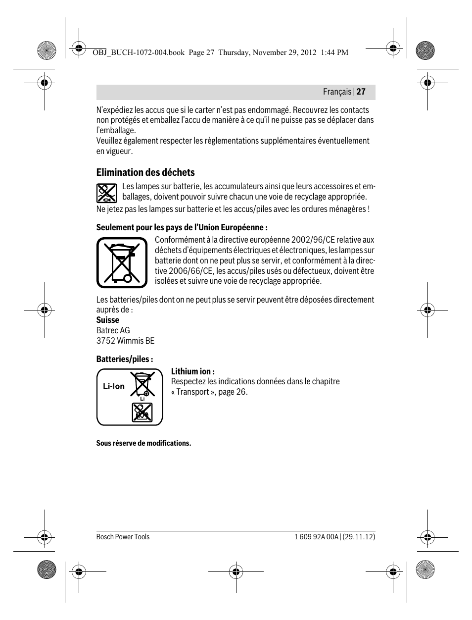 Bosch GLI 10,8 V-LI Professional User Manual | Page 27 / 177
