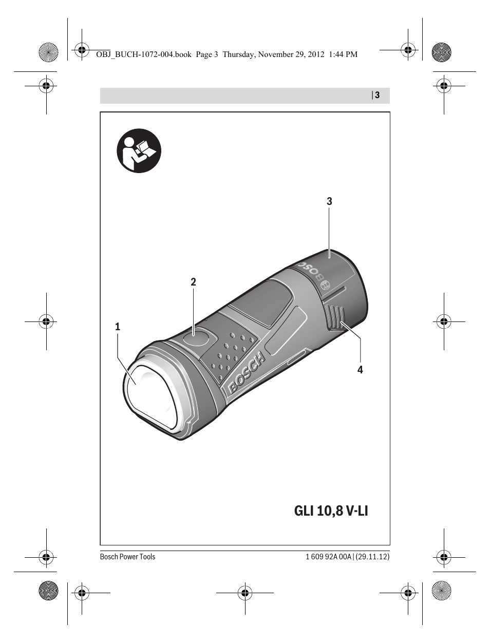 Gli 10,8 v-li | Bosch GLI 10,8 V-LI Professional User Manual | Page 3 / 177