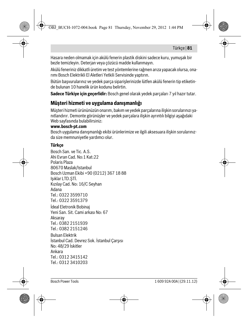 Bosch GLI 10,8 V-LI Professional User Manual | Page 81 / 177