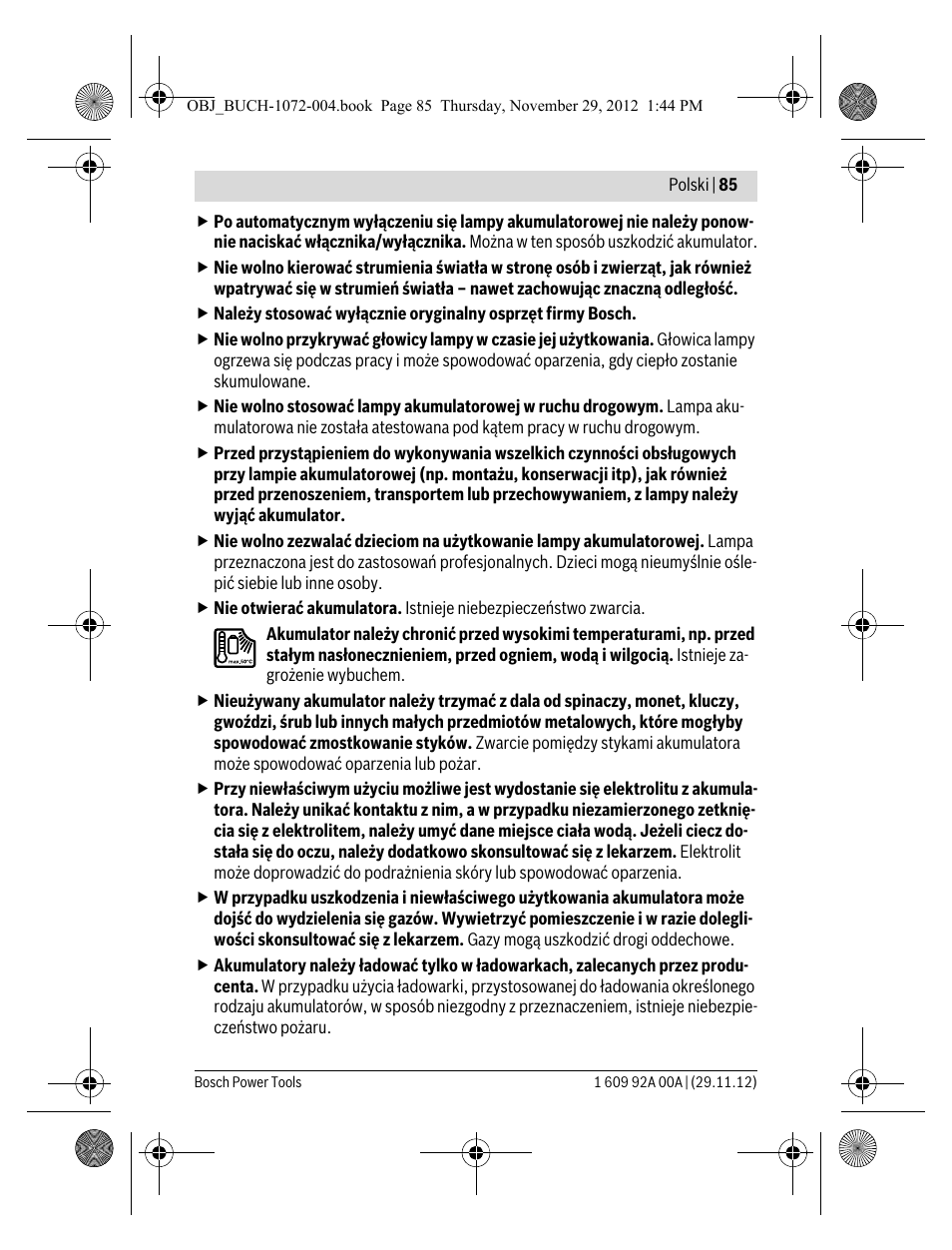 Bosch GLI 10,8 V-LI Professional User Manual | Page 85 / 177