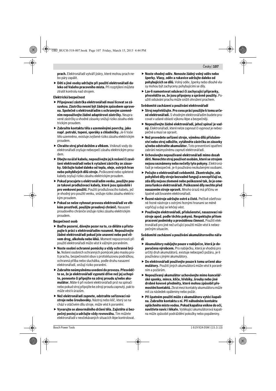 Bosch GBH 36 V-LI Compact Professional User Manual | Page 107 / 231