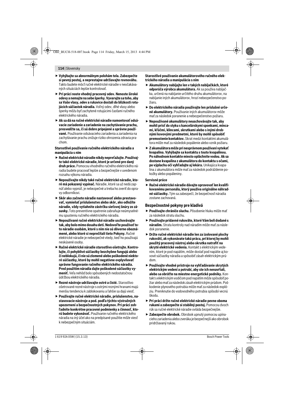 Bosch GBH 36 V-LI Compact Professional User Manual | Page 114 / 231