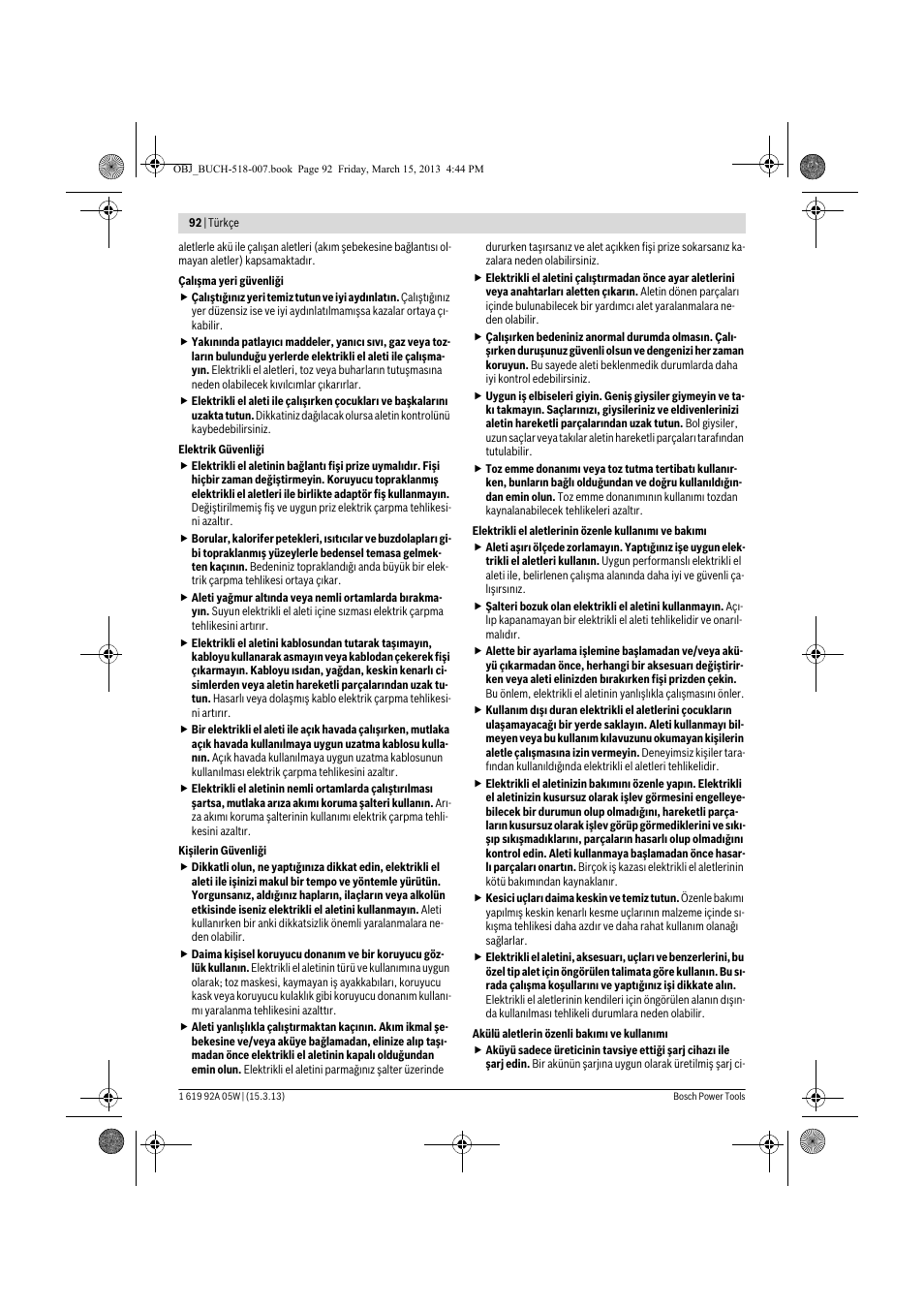 Bosch GBH 36 V-LI Compact Professional User Manual | Page 92 / 231