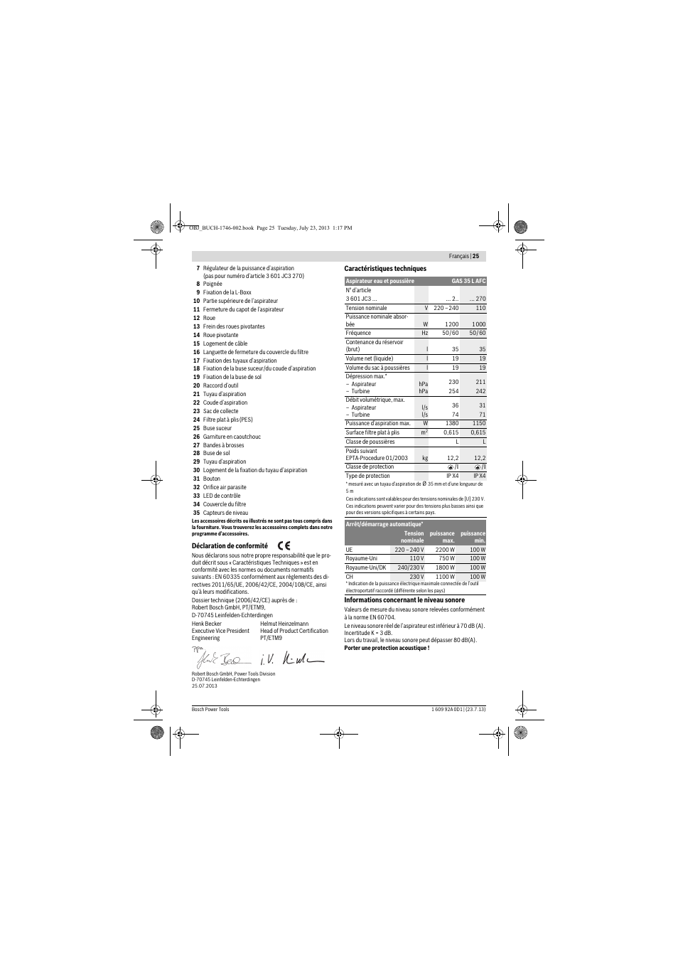 Bosch GAS 35 L AFC Professional User Manual | Page 25 / 229