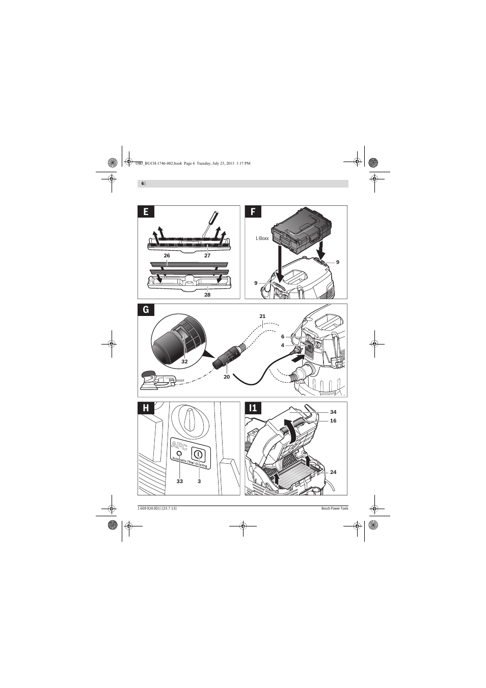 Ef i1 g h | Bosch GAS 35 L AFC Professional User Manual | Page 6 / 229