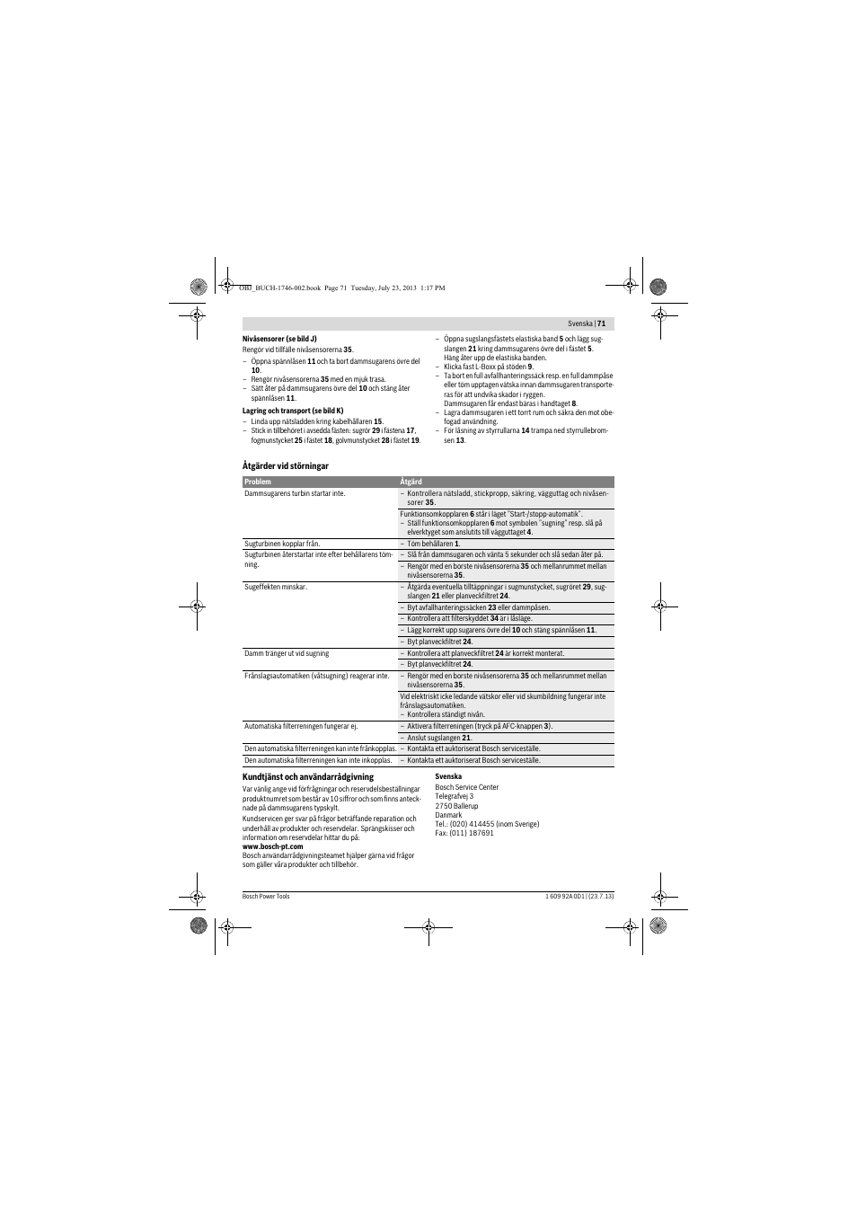 Bosch GAS 35 L AFC Professional User Manual | Page 71 / 229