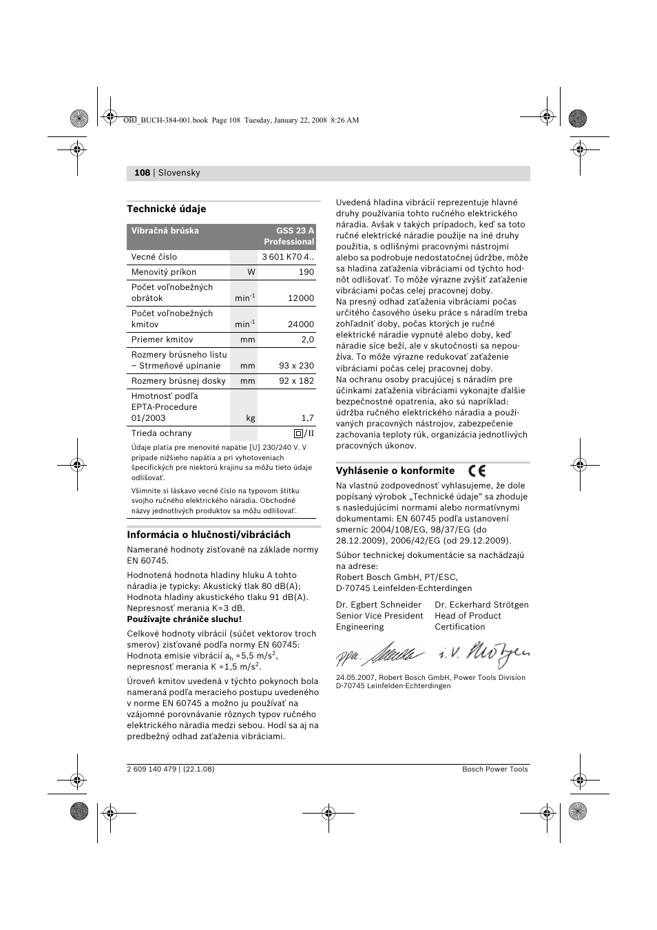 Bosch GSS 23 A Professional User Manual | Page 108 / 189