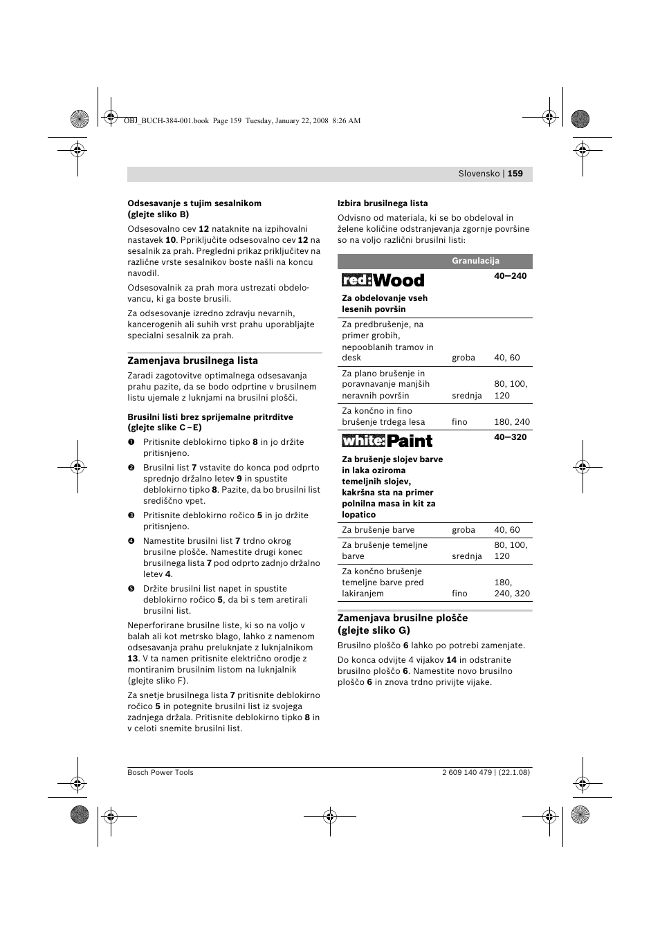 Bosch GSS 23 A Professional User Manual | Page 159 / 189