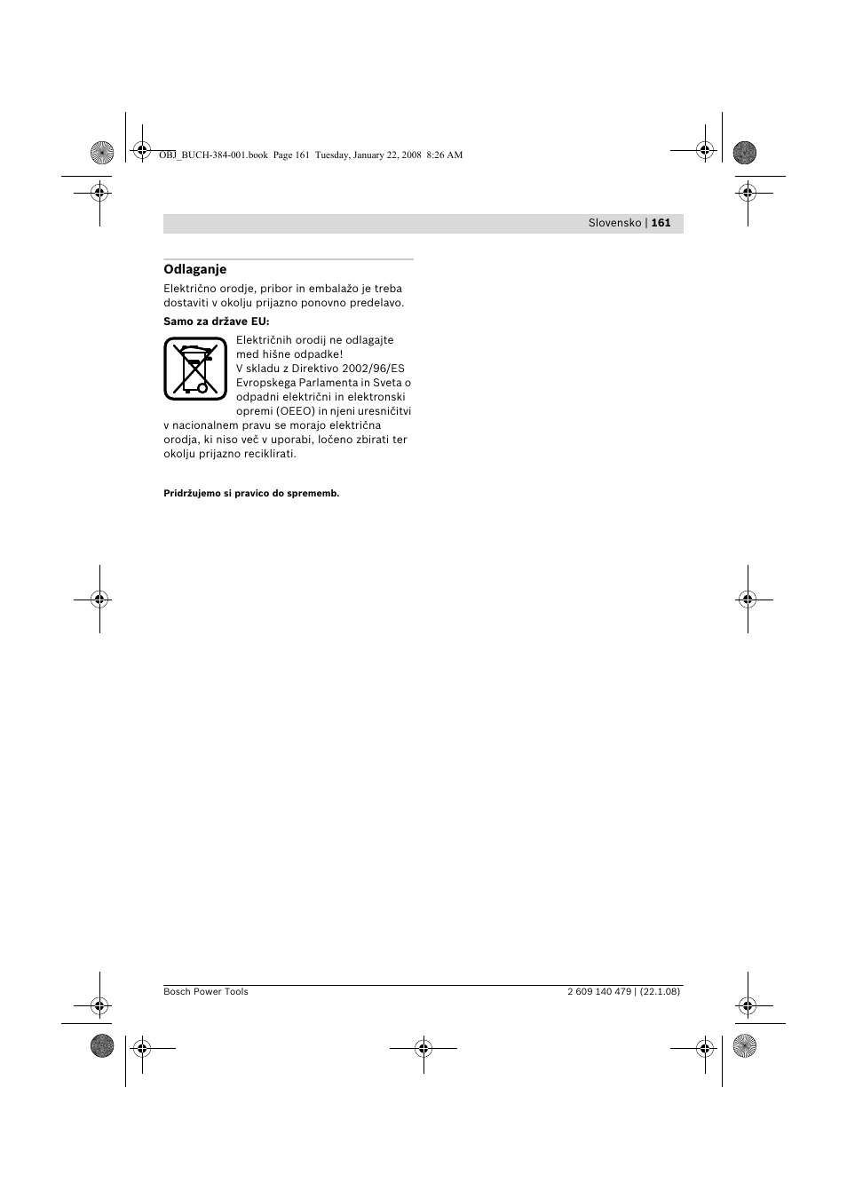 Bosch GSS 23 A Professional User Manual | Page 161 / 189