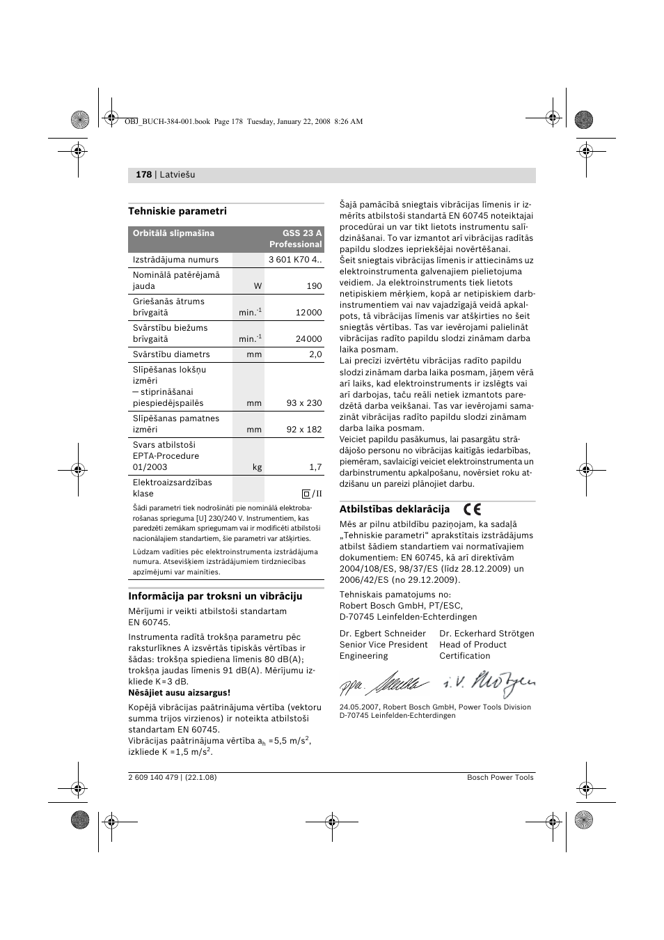 Bosch GSS 23 A Professional User Manual | Page 178 / 189