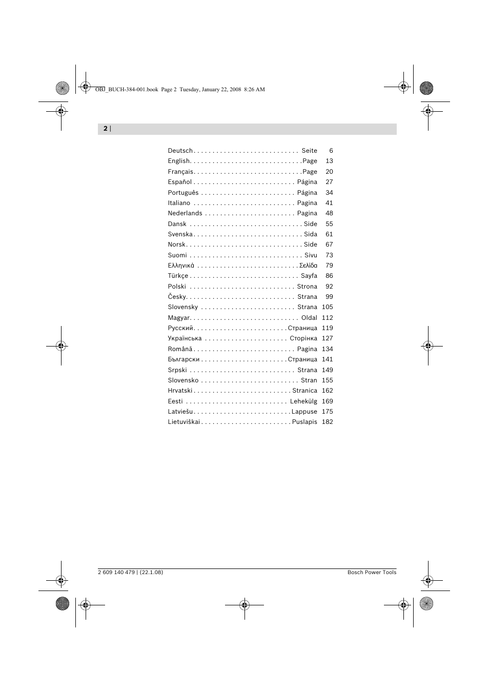 Bosch GSS 23 A Professional User Manual | Page 2 / 189