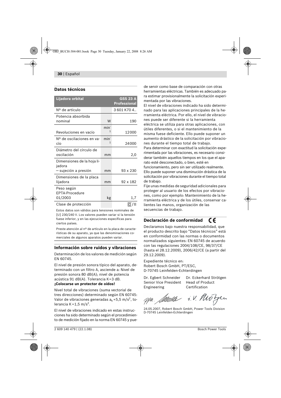 Bosch GSS 23 A Professional User Manual | Page 30 / 189