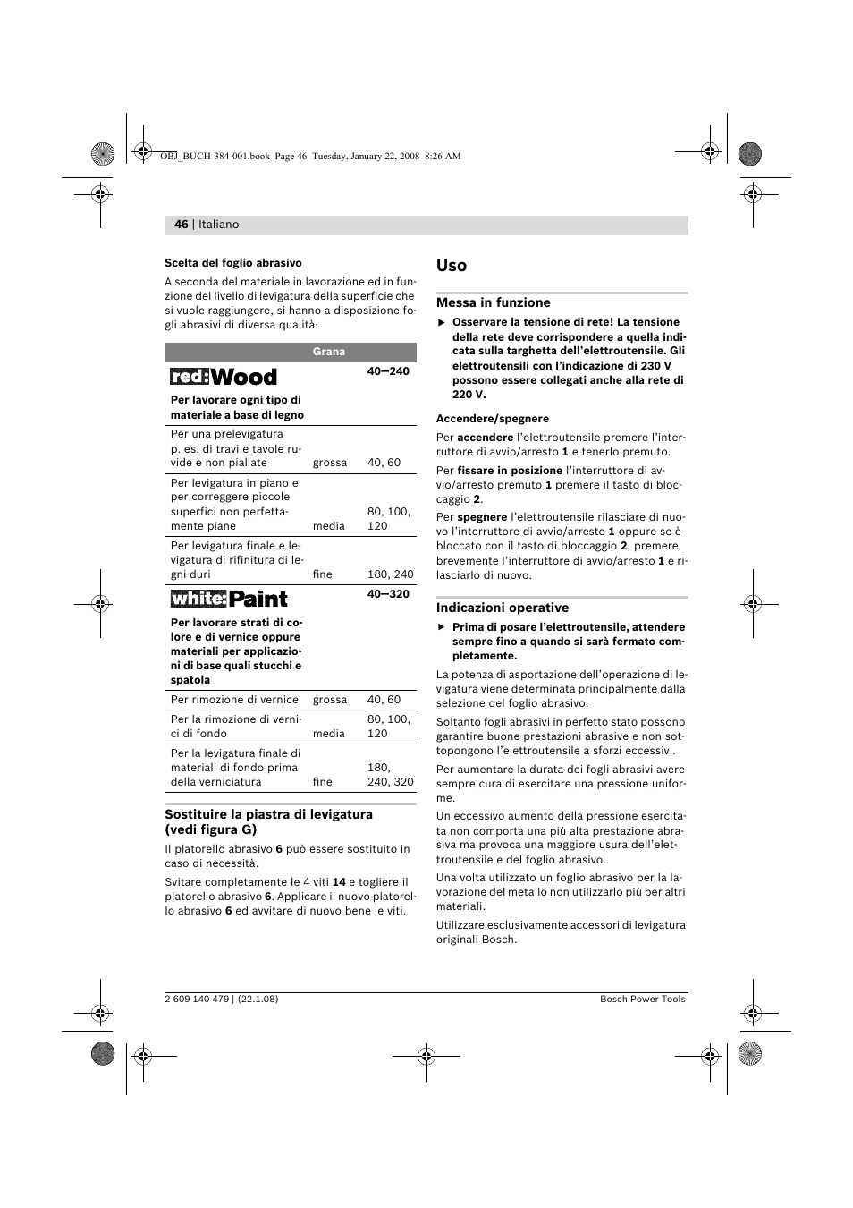 Bosch GSS 23 A Professional User Manual | Page 46 / 189