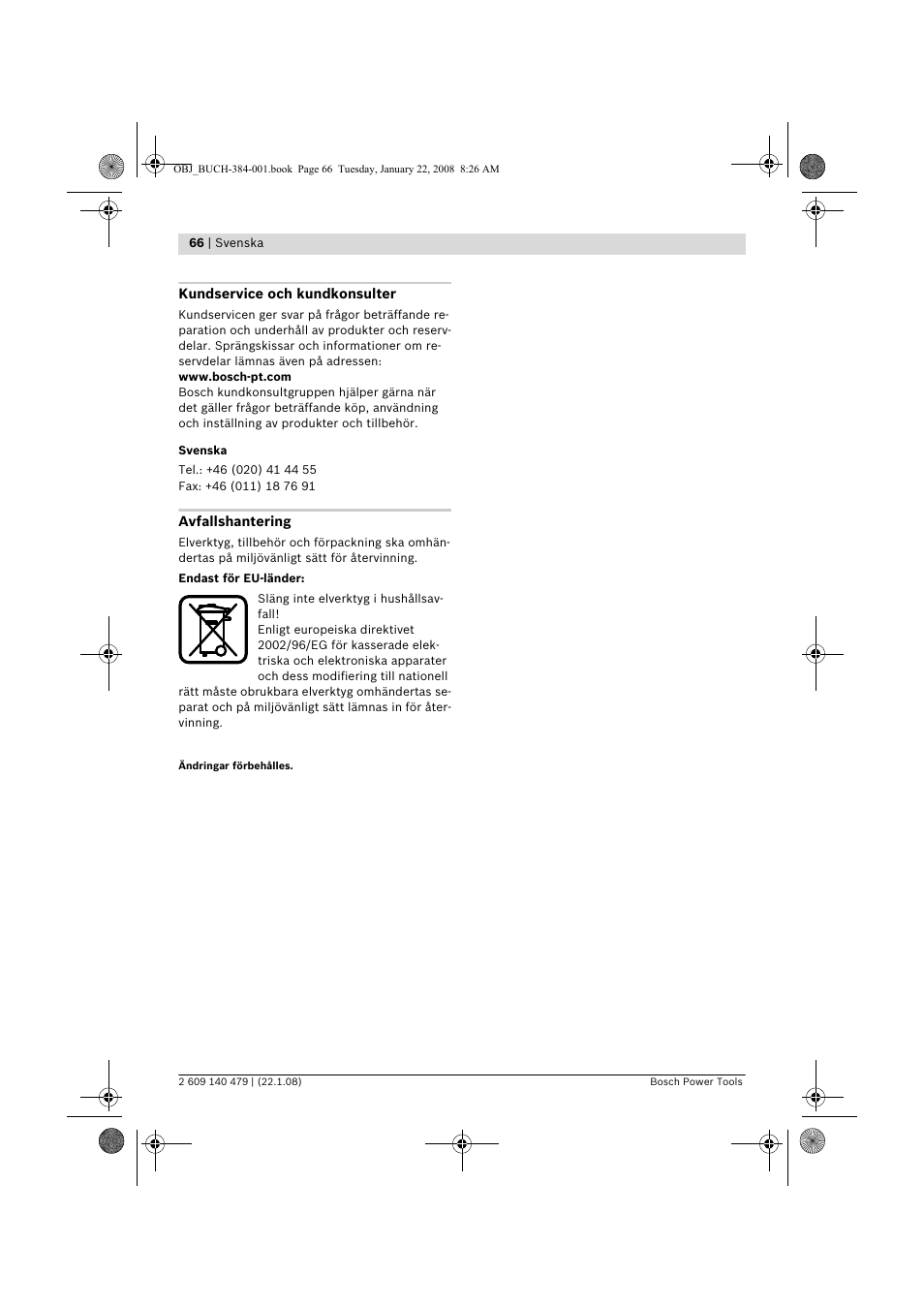 Bosch GSS 23 A Professional User Manual | Page 66 / 189