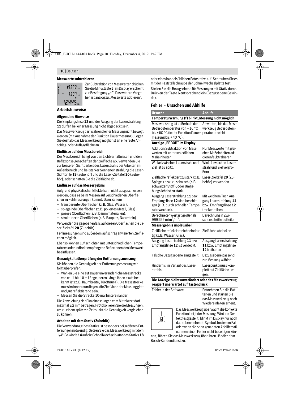 Bosch GLM 50 Professional User Manual | Page 10 / 189